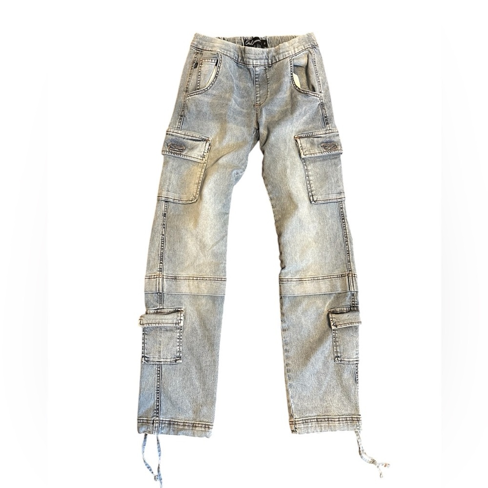 Super Cute Stretchy Cargo Jeans NWOT